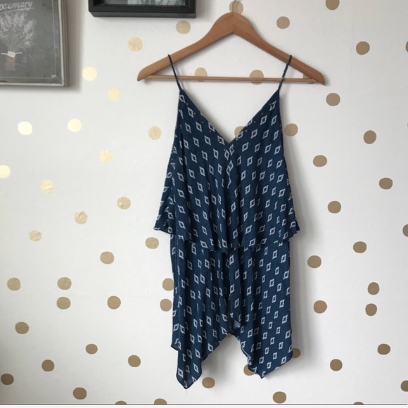 Anthropologie Tops - Anthro Moon River Asymmetrical Studded Tank Top